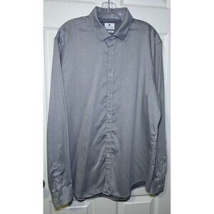 Ryan Seacrest Men’s Long Sleeve Slim Fit Stretch Non Iron Cotton Button Up 50R